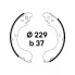 Колодки тормозные барабанные для автомобилей Nissan Juke (10-) 229x37 GF 4511 TRIALLI