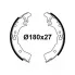 Колодки тормозные для автомобилей Toyota Vitz (99-)/FunCargo (99-)/Platz (00-)/Yaris (99-)/Echo (99-)/Vios (02-) барабанные GF 4573 TRIALLI