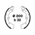 Колодки тормозные барабанные для автомобилей Mazda Demio (98-) 200x32 GF 4575 TRIALLI