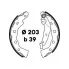 Колодки тормозные барабанные для автомобилей Mitsubishi Carisma (95-) GF 4684 TRIALLI