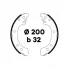 Колодки тормозные барабанные для автомобилей Toyota Corolla (06-) 200x32 GF 4702 TRIALLI
