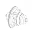 Картридж турбокомпрессора для а/м Mazda CX-7 2.3T (тип K0422-582) LAT 5028 LUZAR