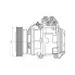 Компрессор кондиционера для автомобилей Hyundai Tucson (04-)/Kia Sportage (04-) 2.0D (тип Dowoon) LCAC 0829 LUZAR