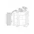 Компрессор кондиционера для автомобилей Sorento (02-) 2.5CRDi LCAC 08E3 LUZAR