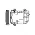 Компрессор кондиционера для автомобилей Megane II (02-) 1.4i/1.6i LCAC 0909 LUZAR