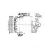 Компрессор кондиционера для автомобилей Qashqai (06-) 2.0i LCAC 14JD LUZAR