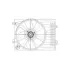 Электровентилятор охлаждения для автомобилей Hyundai Tucson (04-)/KIA Sportage II (04-) 2.7i (с кожухом и резистором) (тип Doowon) LFK 0881 LUZAR