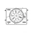 Электровентилятор охлаждения для автомобилей Changan UNI-K (20-) 2.0T (с кожухом) LFK 3049 LUZAR