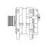 Генератор для автомобилей Газель Next (19-)/VAG Passat B6 (05-) /Crafter (06-) 180 А LG 0329