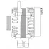 Генератор для автомобилей Chery Amulet A15 (08-)/Bonus (06-)/Very (06-) 90 А LG 2711