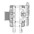 Генератор для автомобилей Chery Arizzo 8 (22-)/ Jaecoo J7 (23-) 160 А LG 2745