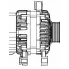 Генератор для автомобилей Great Wall Hover H6 (11-) 105 А LG 3001