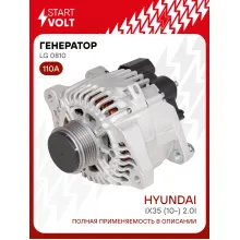 Генератор для автомобилей Hyundai ix35 (10-) 110 А LG 0810