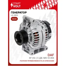 Генератор для автомобилей DAF XF (12-) 120 А LG 2810