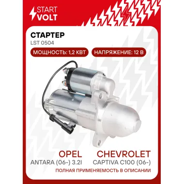 Стартер для автомобилей Chevrolet Captiva C100 (06-)/ Opel Antara (06-) LSt 0504