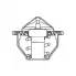 Термостат для автомобилей Chevrolet Captiva (11-)/Opel Antara (10-) 2.4i (82°С) (термоэлемент) LT 0524 LUZAR
