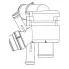 Термостат для автомобилей Land Rover Discovery IV (09-)/Range Rover IV (12-)/Range Rover Sport (13-) 3.0D (82°С) (с корпусом) LT 1033 LUZAR
