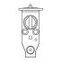 Клапан расширительный кондиционера (ТРВ) для автомобилей Qashqai (06-)/X-Trail (T31) (07-) LTRV 1400 LUZAR