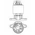 Клапан EGR (рециркуляции отработавших газов) для автомобилей Chevrolet Cruze (09-)/ Lacceti (04-) 1.6i Е4 LVEG 0503 LUZAR