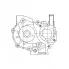 Насос водяной для автомобилей Subaru Impreza (00-)/Legacy (98-) 1.5i/2.0i/2.5i LWP 2228 LUZAR