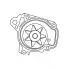 Насос водяной для автомобилей Honda Civic VII (00-) 1.4i/1.6i/1.7i [D] LWP 2304 LUZAR