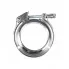 Хомут глушителя V-band быстросъемный (усиленный) с фланцами D=76 мм (нержавеющая сталь) MVC 76 SS TRIALLI