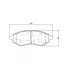 Колодки тормозные дисковые для автомобилей Chevrolet Aveo T200 (02-)/T255 (08-) передние керамические PRO PF 062101CR TRIALLI