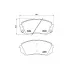 Колодки тормозные дисковые для автомобилей Kia Optima (15-) / Sportage IV (15-) / Hyundai ix35 / Tucson II (15-) передние PF 0820 TRIALLI