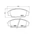 Колодки тормозные дисковые для автомобилей Honda Civic Type R (01-)/(06-) передние PF 1040 TRIALLI