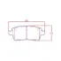 Колодки тормозные дисковые задние для автомобилей Chery Tiggo 7 (21-) / Chery Tiggo 7 Pro (21-) / SWM G01 (23-) PF 1073 TRIALLI