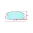 Колодки тормозные дисковые для автомобилей Kia K5 (20-) / Hyundai Sonata VIII (20-) передние PF 1201 TRIALLI