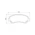 Колодки тормозные дисковые для автомобилей Nissan Qashqai (06-) / X-Trail (07-) керамические передние PRO PF 1403CR TRIALLI