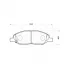 Колодки тормозные дисковые для автомобилей Лада Vesta NG (22-) / Nissan Tiida (04-) / Nissan Note (06-) передние керамические PRO PF 1423CR TRIALLI