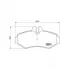 Колодки тормозные дисковые для автомобилей Mercedes G (W463) (90-) задние PF 1571 TRIALLI