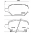 Колодки тормозные дисковые для автомобилей Opel Mokka (13-) задние PF 2212 TRIALLI