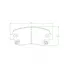 Колодки тормозные дисковые для автомобилей Faw Bestune T77 (18-) передние PF 2308 TRIALLI