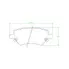 Колодки тормозные дисковые для автомобилей Chery Tiggo 4 Pro (20-)/Omoda C5 (22-) 2WD передние PF 2310 TRIALLI
