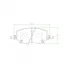 Колодки тормозные дисковые для автомобилей JAC J7 (20-) / Москвич 6 (23-) передние PF 2328 TRIALLI