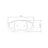 Колодки тормозные дисковые для автомобилей FAW Besturn X80 (14-) передние PF 2348 TRIALLI