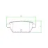 Колодки тормозные дисковые для автомобилей Mazda 6 (02-) / FAW Besturn X80 (18-) задние PF 2349 TRIALLI