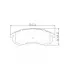 Колодки тормозные дисковые для автомобилей Mitsubishi L200 (96-) передние PF 2422 TRIALLI