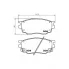 Колодки тормозные дисковые для автомобилей Mazda 6 (02-) 1.8i передние PF 2502 TRIALLI