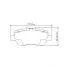 Колодки тормозные дисковые для автомобилей Honda Stream (01-) задние PF 2574 TRIALLI