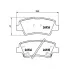 Колодки тормозные дисковые для автомобилей Geely Atlas (16-) задние PF 2702 TRIALLI