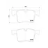 Колодки тормозные дисковые для автомобилей BMW 1 (F20/21) (11-)/3 (F30/80) (11-) с тормозной системой Brembo передние PF 4001 TRIALLI