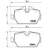 Колодки тормозные дисковые для автомобилей BMW 1 (E81/87) (04-) / 3 (E90) (05-) / Mini Countryman (10-) задние PF 4010 TRIALLI