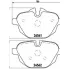 Колодки тормозные дисковые для автомобилей BMW 5 (F10) (10-) / X3 (F25) (10-) задние (в комплекте с датчиком) PF 4012 TRIALLI