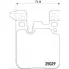 Колодки тормозные дисковые для автомобилей BMW 1 (F20/21) (11-) / 3 (F30/31) (11-) задние (M-Technics) в комплекте с датчиком износа PF 4013 TRIALLI