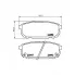 Колодки тормозные дисковые для автомобилей Kia Sorento (02-) / Sorento (06-) задние PF 4045 TRIALLI
