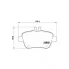 Колодки тормозные дисковые для автомобилей Mercedes A (W176) (12-) / B (W246) (13-) задние PF 4067 TRIALLI